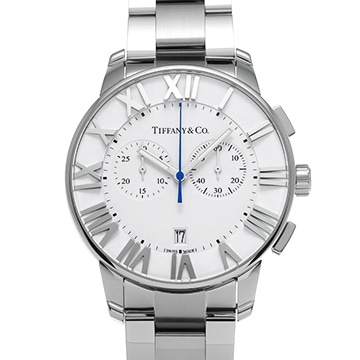 ティファニー アトラス クロノグラフ 32777562 ホワイト メンズ 時計 【中古】【wristwatch】