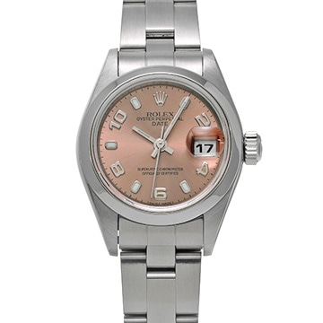 ロレックス オイスターパーペチュアル デイト 79160 ピンク レディース 時計 【中古】【wristwatch】