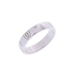 カルティエ ハッピーバースデーリング #49 シルバー K18ホワイトゴールド WG レディース ジュエリー 【中古】【jewelry】