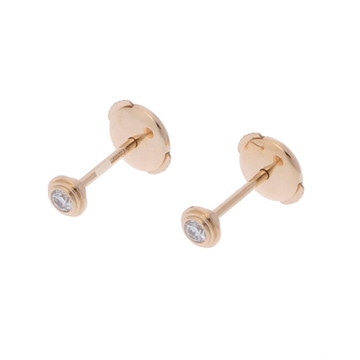 カルティエ ダムール ピアス XS ゴールド CRB8301215 K18イエローゴールド YG レディース ジュエリー 【中古】【jewelry】