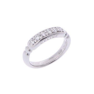 セリーヌ ダイヤリング Pt900プラチナ レディース ジュエリー 【中古】【jewelry】