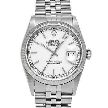 ロレックス デイトジャスト 16234 ホワイト メンズ 時計 【中古】【wristwatch】