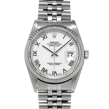 ロレックス デイトジャスト 16234 ホワイト メンズ 時計 【中古】【wristwatch】