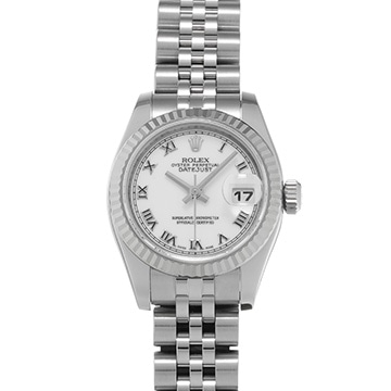 ロレックス デイトジャスト 179174 ホワイト レディース 時計 【中古】【wristwatch】