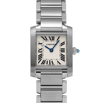 カルティエ タンクフランセーズ SM　 W51008Q3 シルバー レディース 時計 【中古】【wristwatch】
