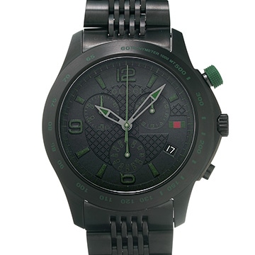 グッチ Gタイムレス クロノグラフ 126.2 ブラック メンズ 時計 【中古】【wristwatch】