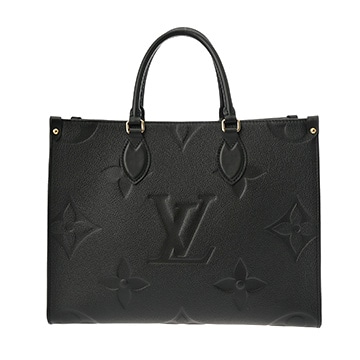 ルイ ヴィトン モノグラムアンプラント オンザゴー MM 2WAYトート ノワール M45595 レザー ユニセックス バッグ 【中古】【bag】