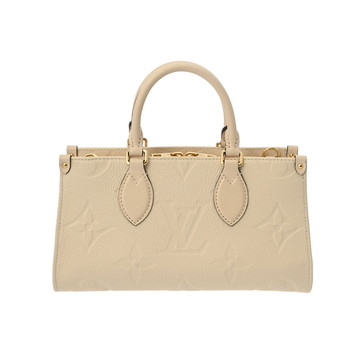 ルイ ヴィトン モノグラムアンプラント オンザゴー EW 2WAY クレーム M23698 レザー メンズ バッグ 【中古】【bag】