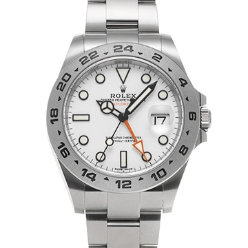 ロレックス エクスプローラーII 216570 ホワイト メンズ 時計 【中古】【wristwatch】
