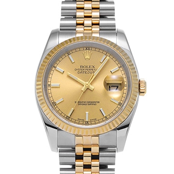 ロレックス デイトジャスト 116233 シャンパン メンズ 時計 【中古】【wristwatch】