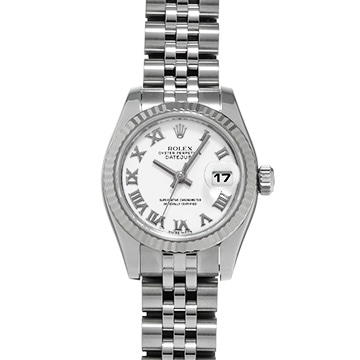 ロレックス デイトジャスト 179174 ホワイト レディース 時計 【中古】【wristwatch】