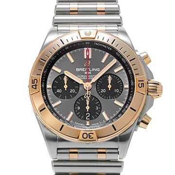 ブライトリング クロノマット B01 42 UB0134101B1U1 グレー/ブラック メンズ 時計 【中古】【wristwatch】