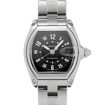 カルティエ ロードスター 2510 ブラック メンズ 時計 【中古】【wristwatch】