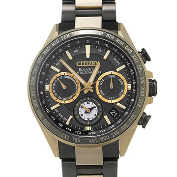 シチズン アテッサ ACT Line HAKUTO-Rエディション CC4016-75E ブラック/ホワイトシェル メンズ 時計 【中古】【wristwatch】