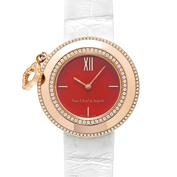 ヴァン クリーフ&アーペル チャーム カーネリアン 32mm VCARO44K00 レッド レディース 時計 【中古】【wristwatch】