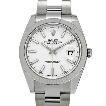 ロレックス デイトジャスト 41 126334 ホワイト メンズ 時計 【新品】【wristwatch】