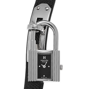 エルメス ケリーウォッチ KE1.210 ブラック レディース 時計 【中古】【wristwatch】