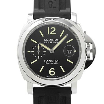 パネライ ルミノールマリーナ オートマティック PAM00104 ブラック メンズ 時計 【中古】【wristwatch】
