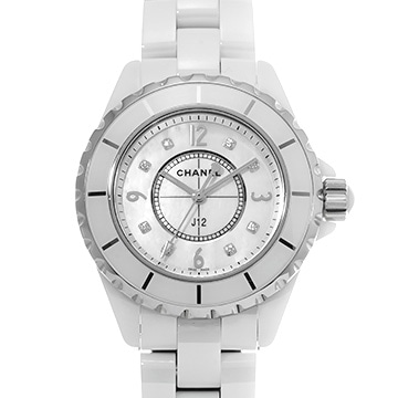 シャネル J12 33MM H2422 ホワイトシェル/ダイヤモンド レディース 時計 【中古】【wristwatch】