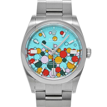 ロレックス オイスターパーペチュアル 36 126000 ターコイズブルー セレブレーションモチーフ メンズ 時計 【新品】【wristwatch】