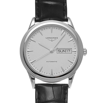 ロンジン フラッグシップ L4.899.4.12.2 ホワイト メンズ 時計 【中古】【wristwatch】