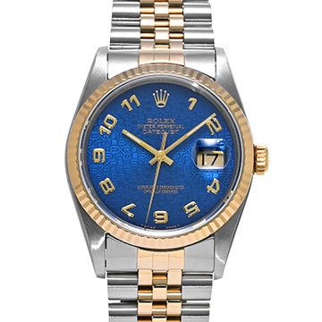 ロレックス デイトジャスト 16233 ブルーコンピュータ メンズ 時計 【中古】【wristwatch】