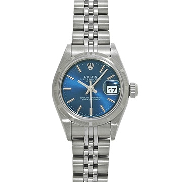 ロレックス オイスターパーペチュアル デイト 79190 ブルー レディース 時計 【中古】【wristwatch】