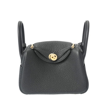 エルメス リンディ ミニ ブラック/ゴールド金具 トリヨンクレマンス レディース バッグ 【未使用】【bag】