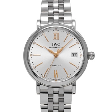 IWC ポートフィノ オートマティック 37 IW458601 シルバー/ダイヤモンド メンズ 時計 【中古】【wristwatch】