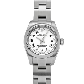 ロレックス オイスターパーペチュアル 26 176200 ホワイト レディース 時計 【中古】【wristwatch】