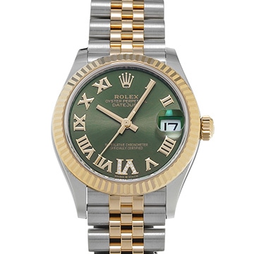 ロレックス デイトジャスト 31 278273 オリーブグリーン/ダイヤモンド ユニセックス 時計 【中古】【wristwatch】