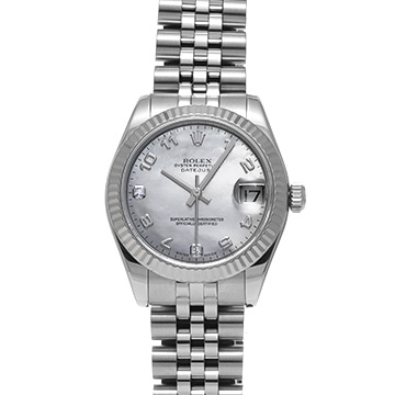 ロレックス デイトジャスト 31 178274NA ホワイトシェル ユニセックス 時計 【中古】【wristwatch】