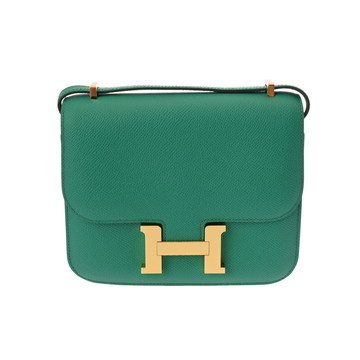 エルメス コンスタンス ミニ18 ミロワール ヴェールジェイド ヴォーエプソン レディース バッグ 【中古】【bag】