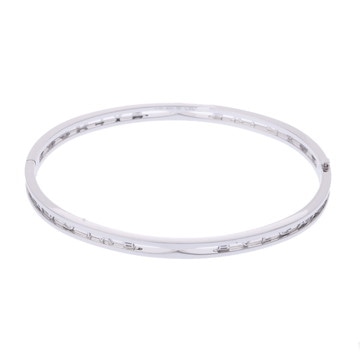 ブルガリ B.ZERO1バングル #LXL シルバー 356298 K18ホワイトゴールド WG レディース ジュエリー 【中古】【jewelry】