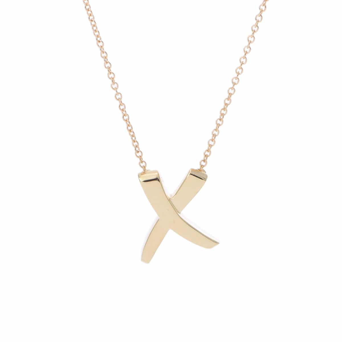 ティファニー キスネックレス ゴールド K18イエローゴールド YG レディース ジュエリー 【中古】【jewelry】
