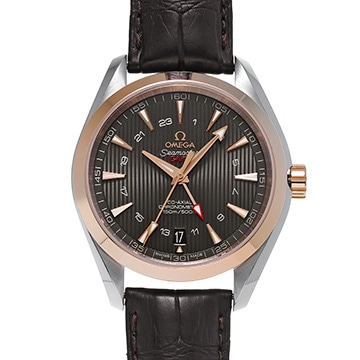 オメガ シーマスター アクアテラ コーアクシャル GMT 231.23.43.22.06.001 グレー メンズ 時計 【中古】【wristwatch】