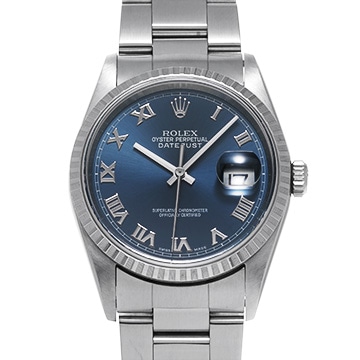 ロレックス デイトジャスト 36 16220 ブルー メンズ 時計 【中古】【wristwatch】