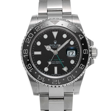 ロレックス GMTマスターII 116710LN ブラック メンズ 時計 【中古】【wristwatch】