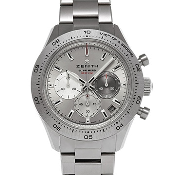 ゼニス クロノマスター スポーツ チタン 95.3100.3600/39.M3100 グレー メンズ 時計 【中古】【wristwatch】