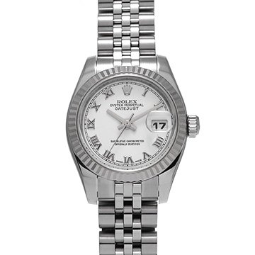 ロレックス デイトジャスト 179174 ホワイト レディース 時計 【中古】【wristwatch】