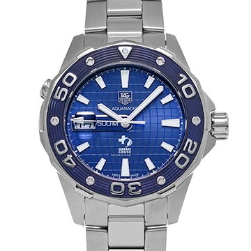 タグ ホイヤー アクアレーサー キャリバー5 L.ディカプリオ WAJ2116.BA0871 ブルー メンズ 時計 【中古】【wristwatch】