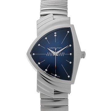 ハミルトン ベンチュラ H24411142 ブルー メンズ 時計 【中古】【wristwatch】