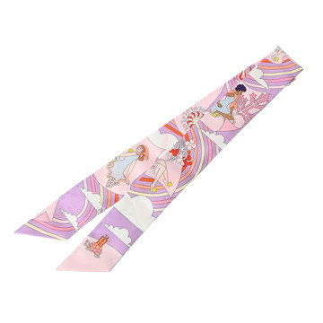 エルメス ツイリー CARRES VOLANTS ピンク/パープル 063849S シルク100％ レディース 【新品】【other】