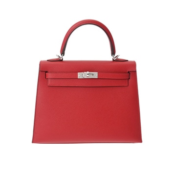 エルメス ケリー 25 外縫い ルージュカザック ヴォーエプソン レディース バッグ 【未使用】【bag】