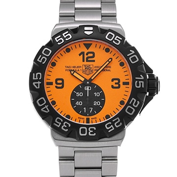 タグ ホイヤー フォーミュラ1 クォーツ グランドデイト WAH1012.BA0860 オレンジ/ブラック メンズ 時計 【中古】【wristwatch】