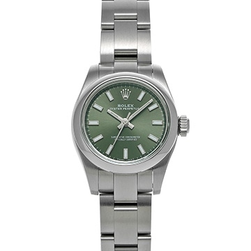 ロレックス オイスターパーペチュアル 26 176200 オリーブグリーン レディース 時計 【中古】【wristwatch】