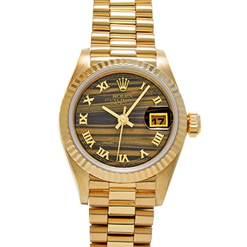 ロレックス デイトジャスト 69178 オブシディアン レディース 時計 【中古】【wristwatch】