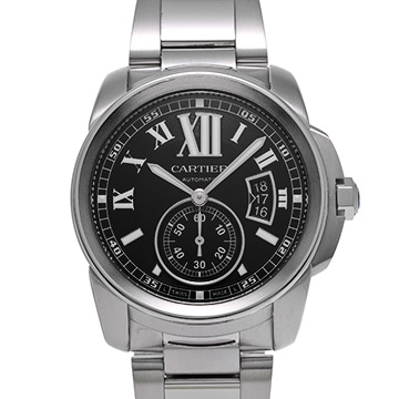 カルティエ カリブル ドゥ カルティエ W7100016 ブラック メンズ 時計 【中古】【wristwatch】