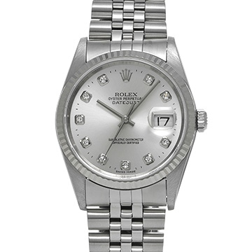 ロレックス デイトジャスト 16234G シルバー/ダイヤモンド メンズ 時計 【中古】【wristwatch】