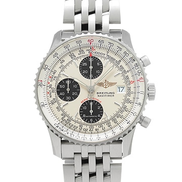 ブライトリング ナビタイマー ファイターズ A153GFTNP シルバー/ブラック メンズ 時計 【中古】【wristwatch】